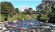 R&#237;o Malleo y Lan&#237;n de fondo - San Martin de los Andes - Argentina